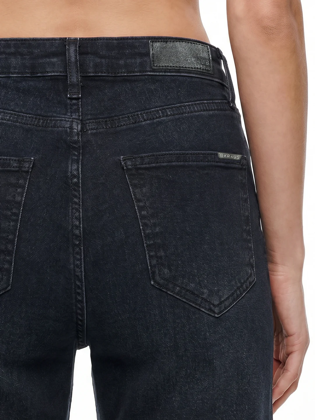 Women Dark Blue High-Rise Straight Fit Jeans - Image 7