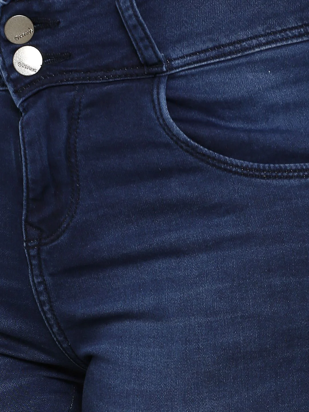 Women Dark Blue Mid-Rise Skinny Jeans - Image 4