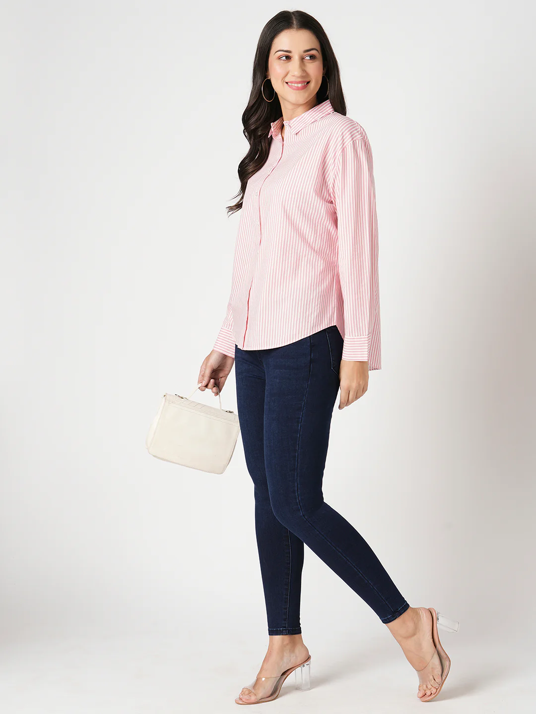Women Dark Blue Sky High-Rise Skinny Fit Jeans - Image 4
