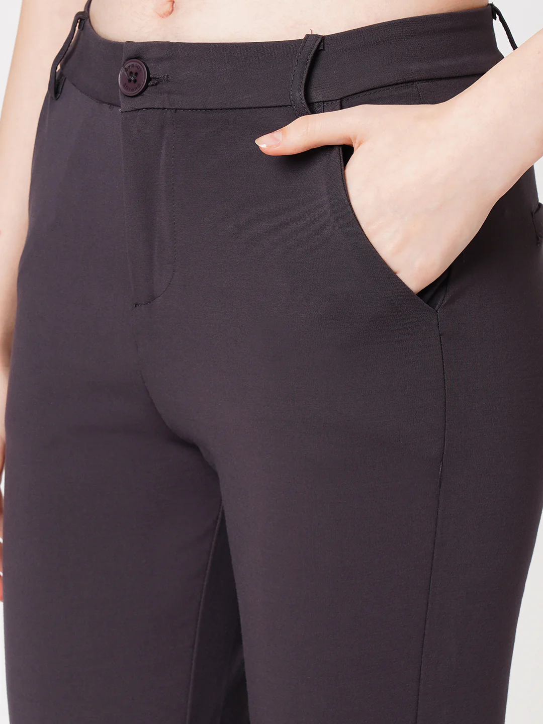 Women Dark Grey High-Rise Skinny Treggings - Image 6