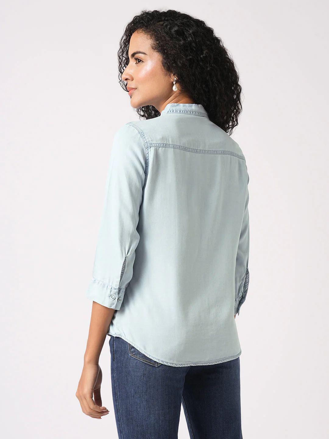 Women Denim Shirt - Image 3