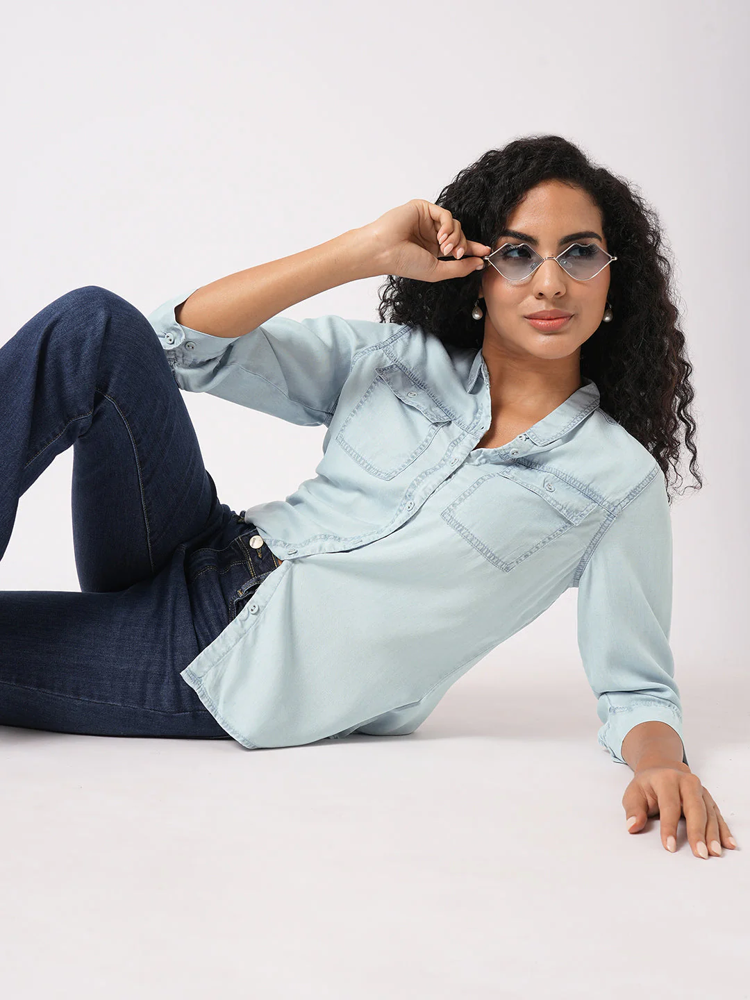 Women Denim Shirt - Image 4