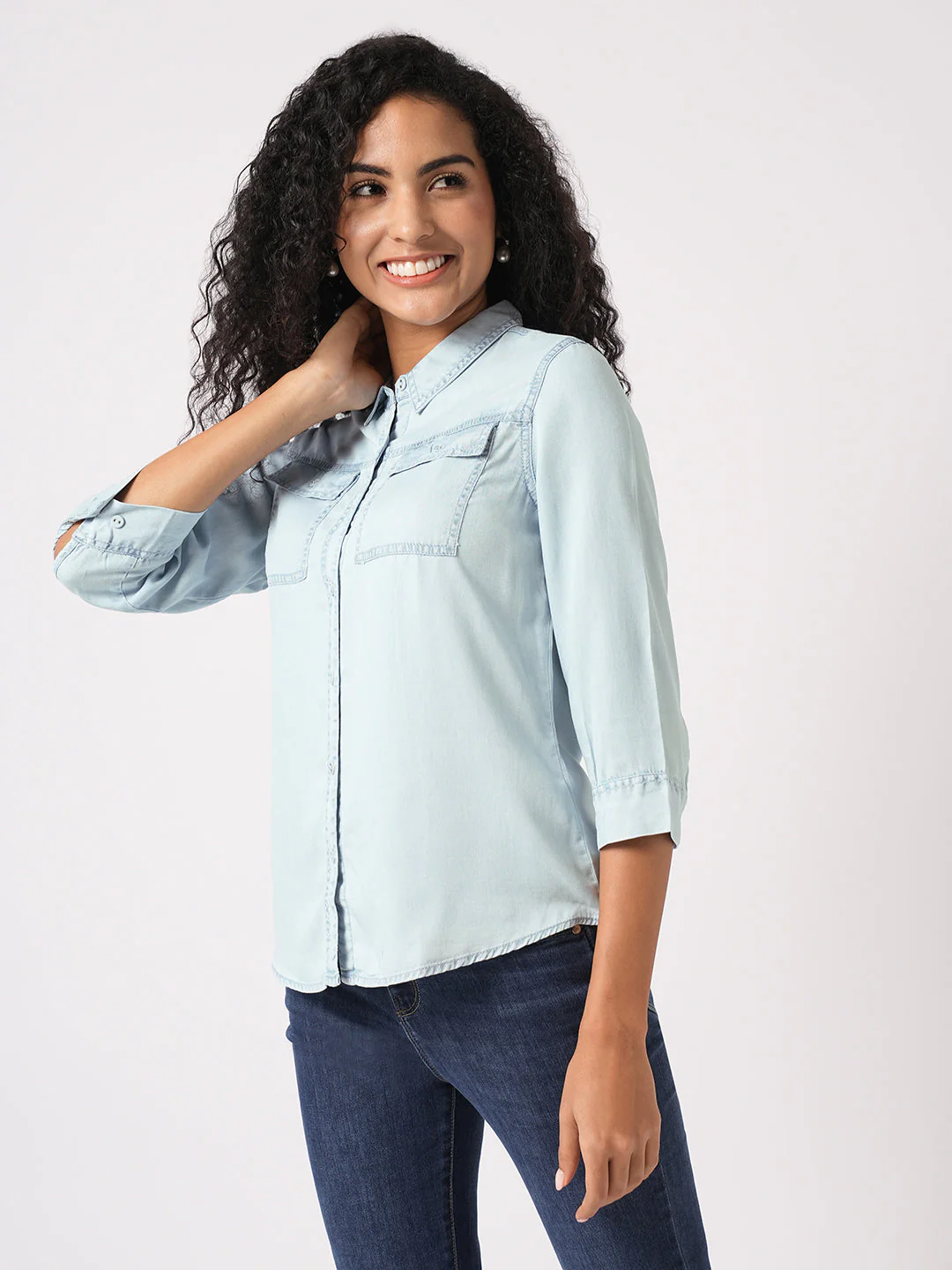 Women Denim Shirt - Image 6