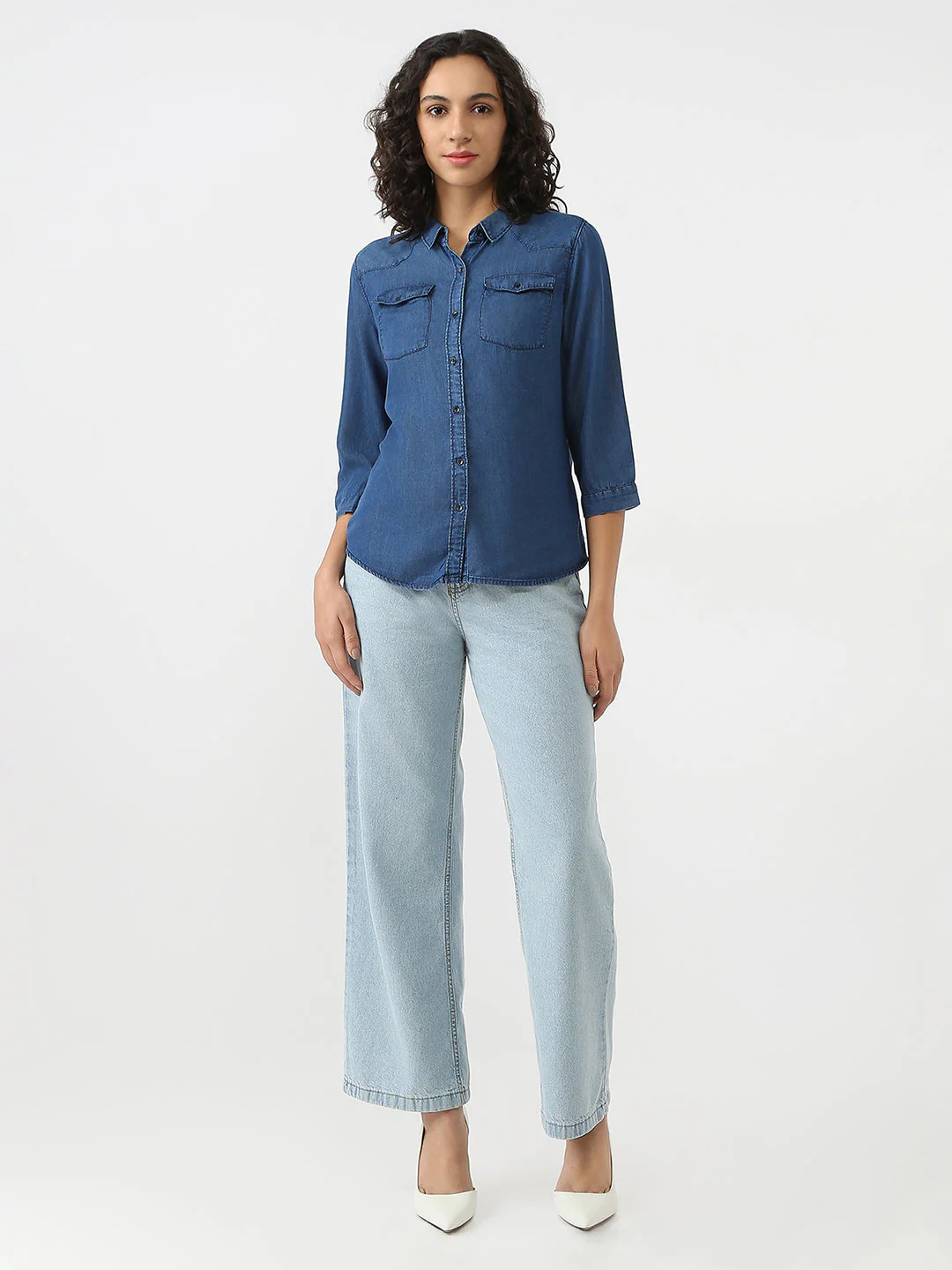 Women Denim Shirt - Image 2