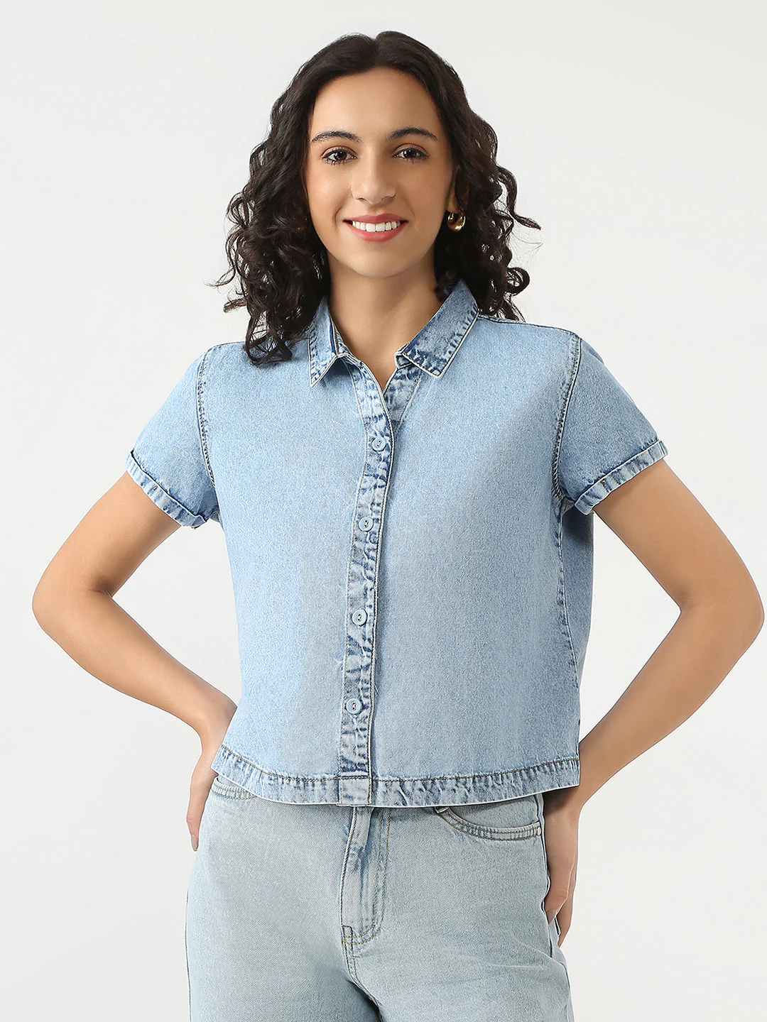 Women Denim Shirt - Image 2