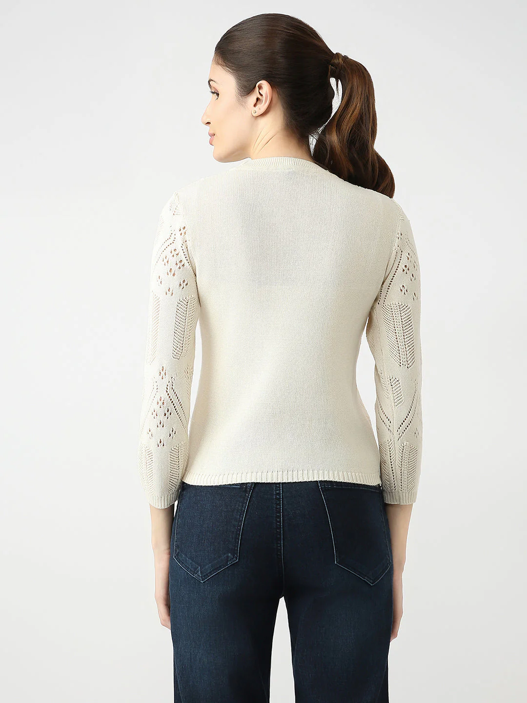 Women Design Flat Knit Top - Image 3