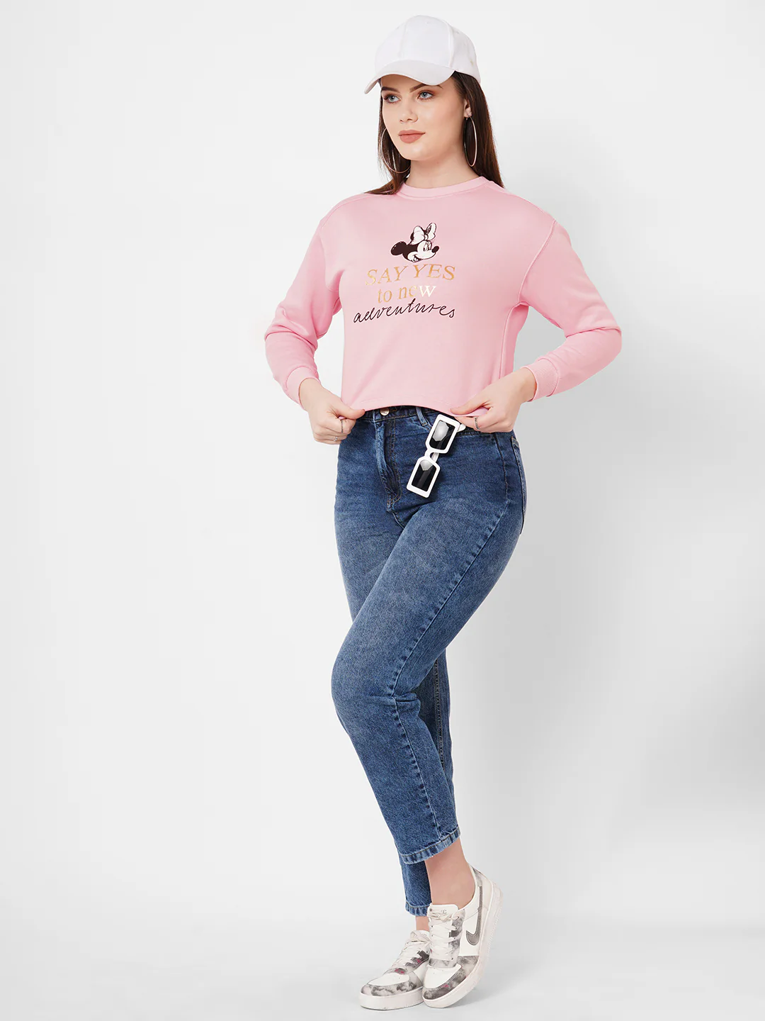 Women Dusty Pink Sweatshirt