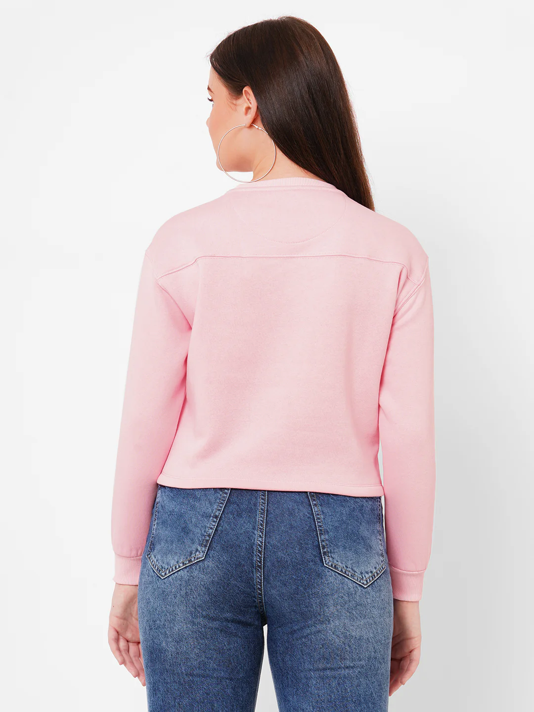 Women Dusty Pink Sweatshirt - Image 3