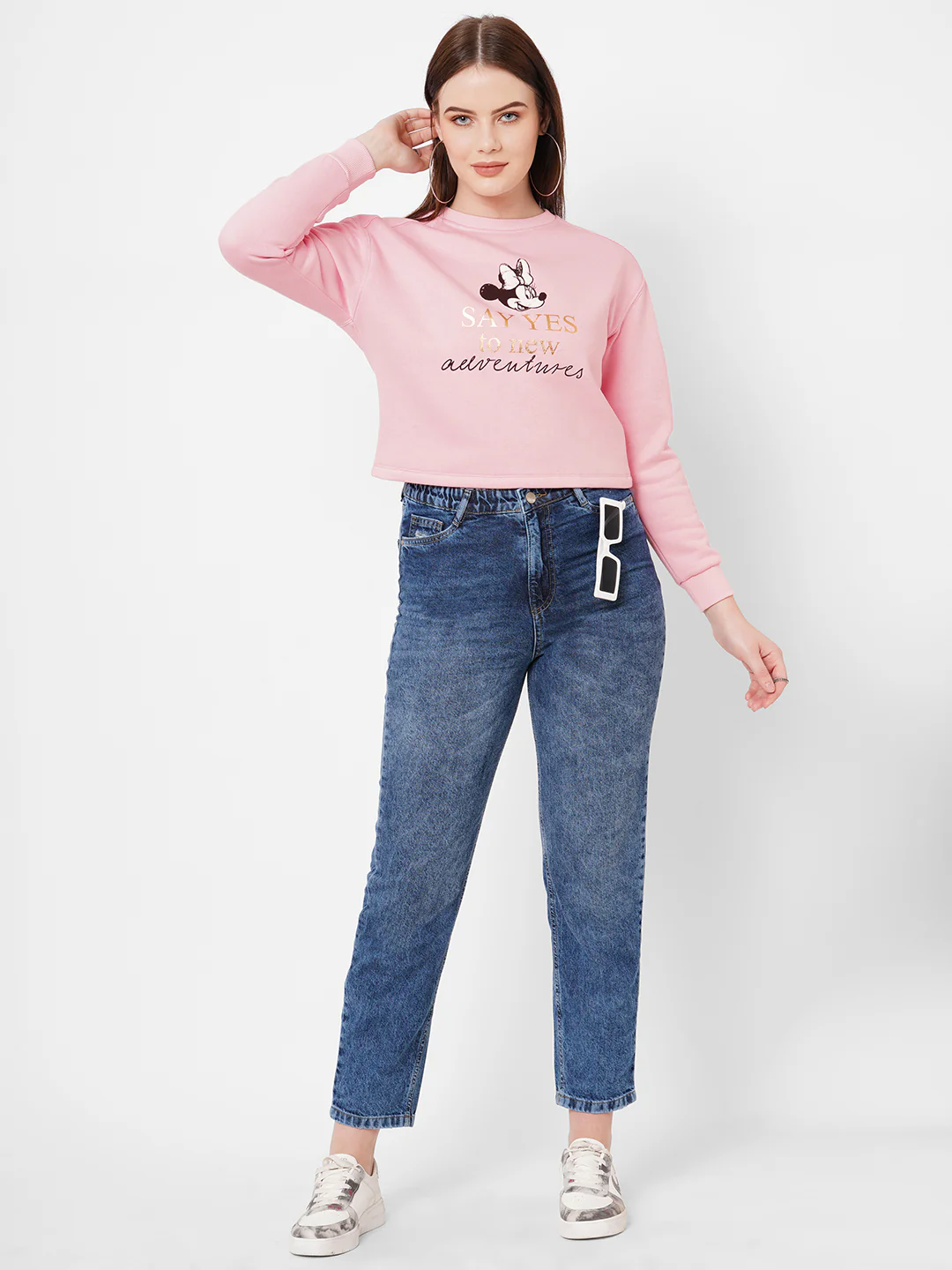 Women Dusty Pink Sweatshirt - Image 4