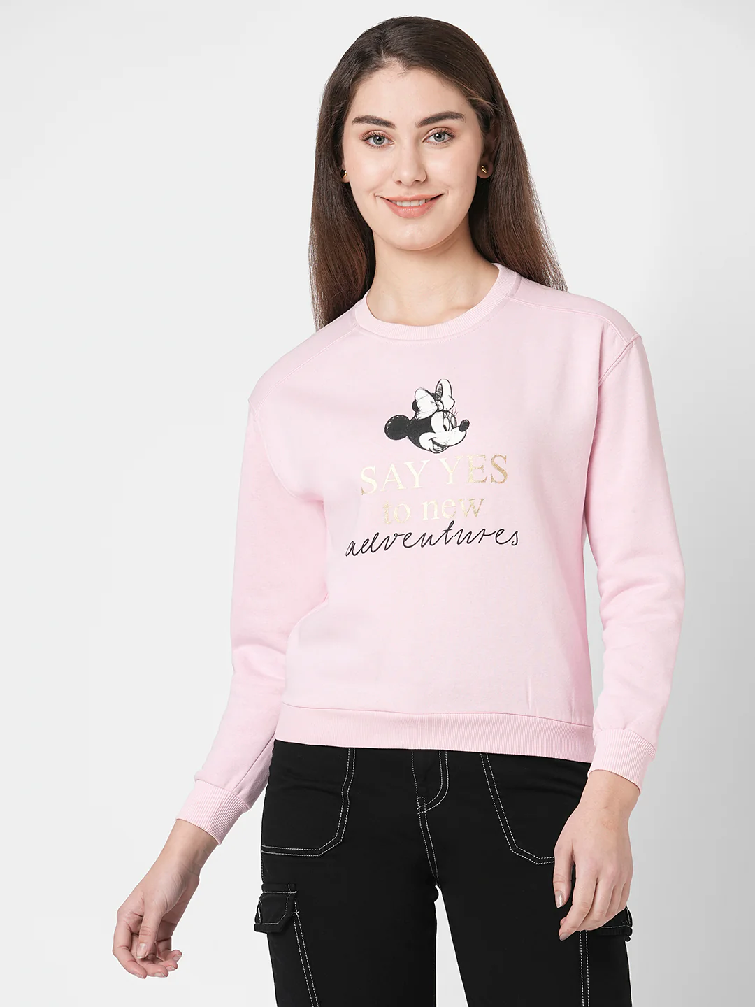 Women Dusty Pink Sweatshirt - Image 2