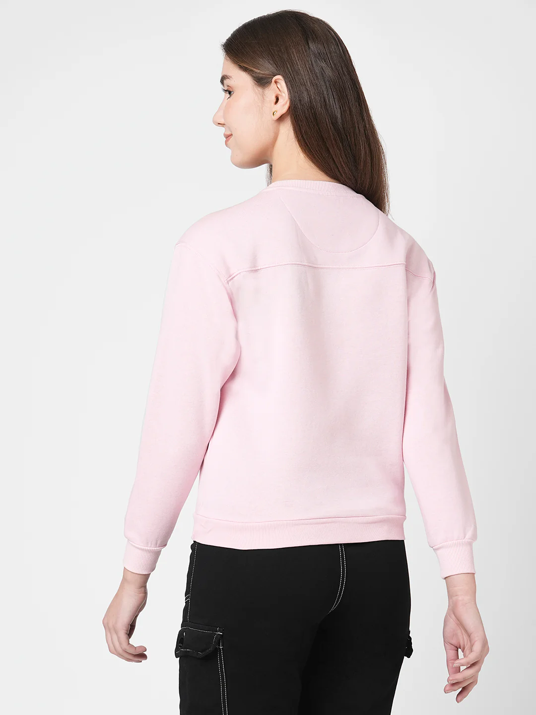 Women Dusty Pink Sweatshirt - Image 3