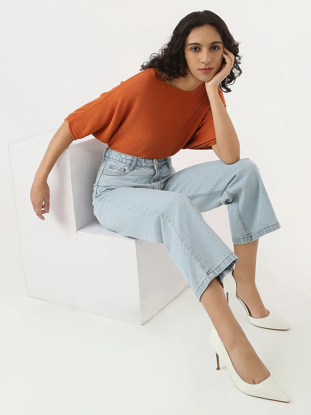 Women Flat Knit Top - Image 4