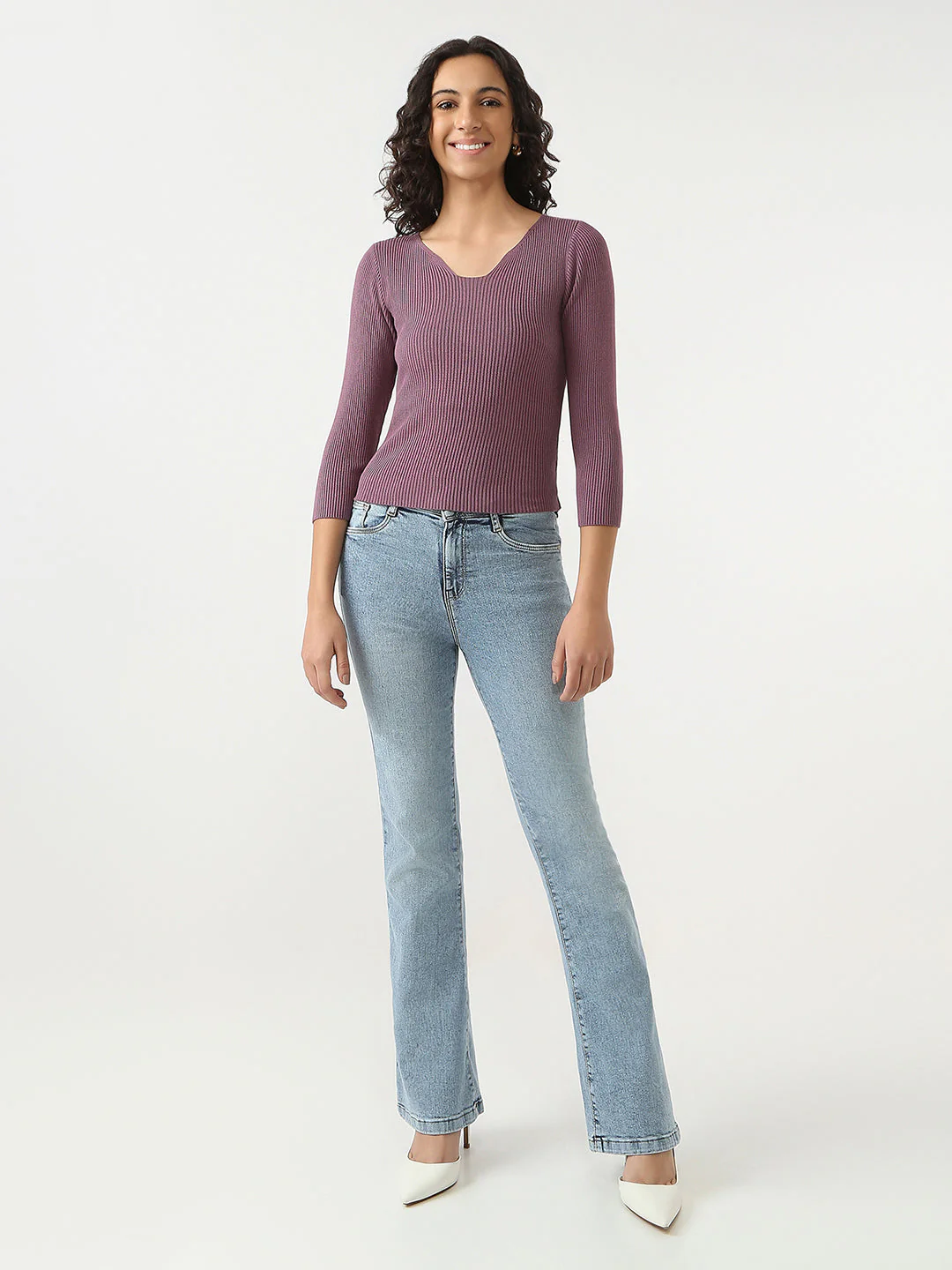 Women Flat Knit Top - Image 2