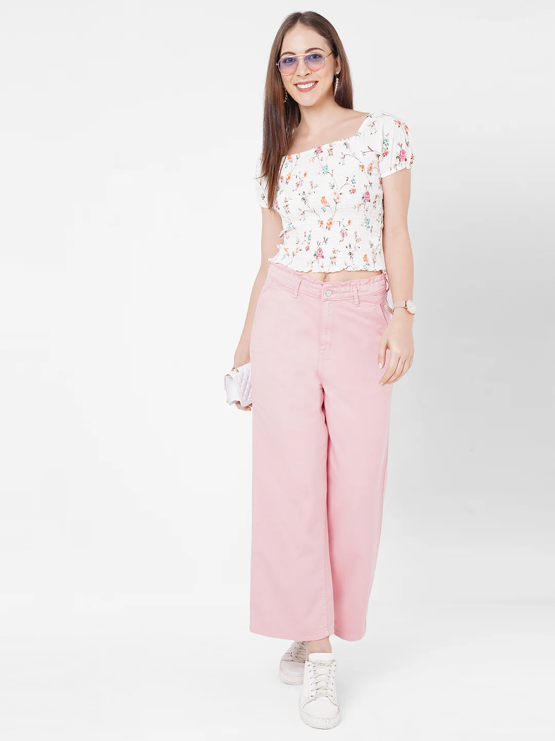 Women Floral Print Crop Top - Image 4