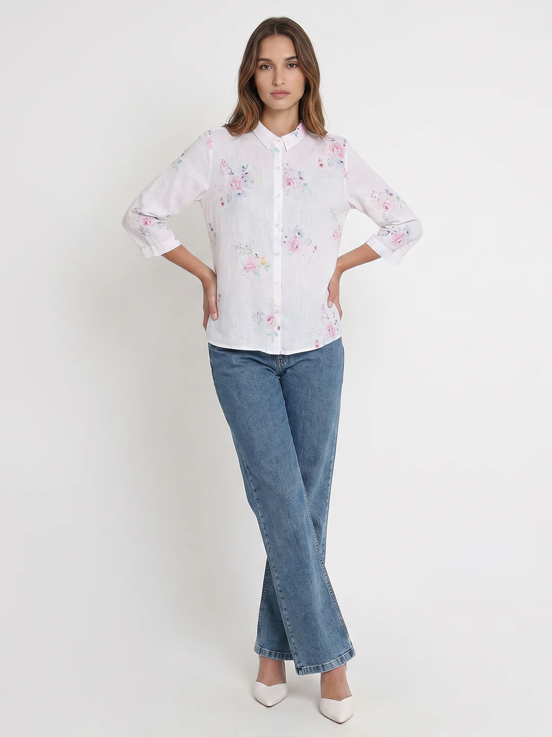 Women Floral Print Shirt - Image 4