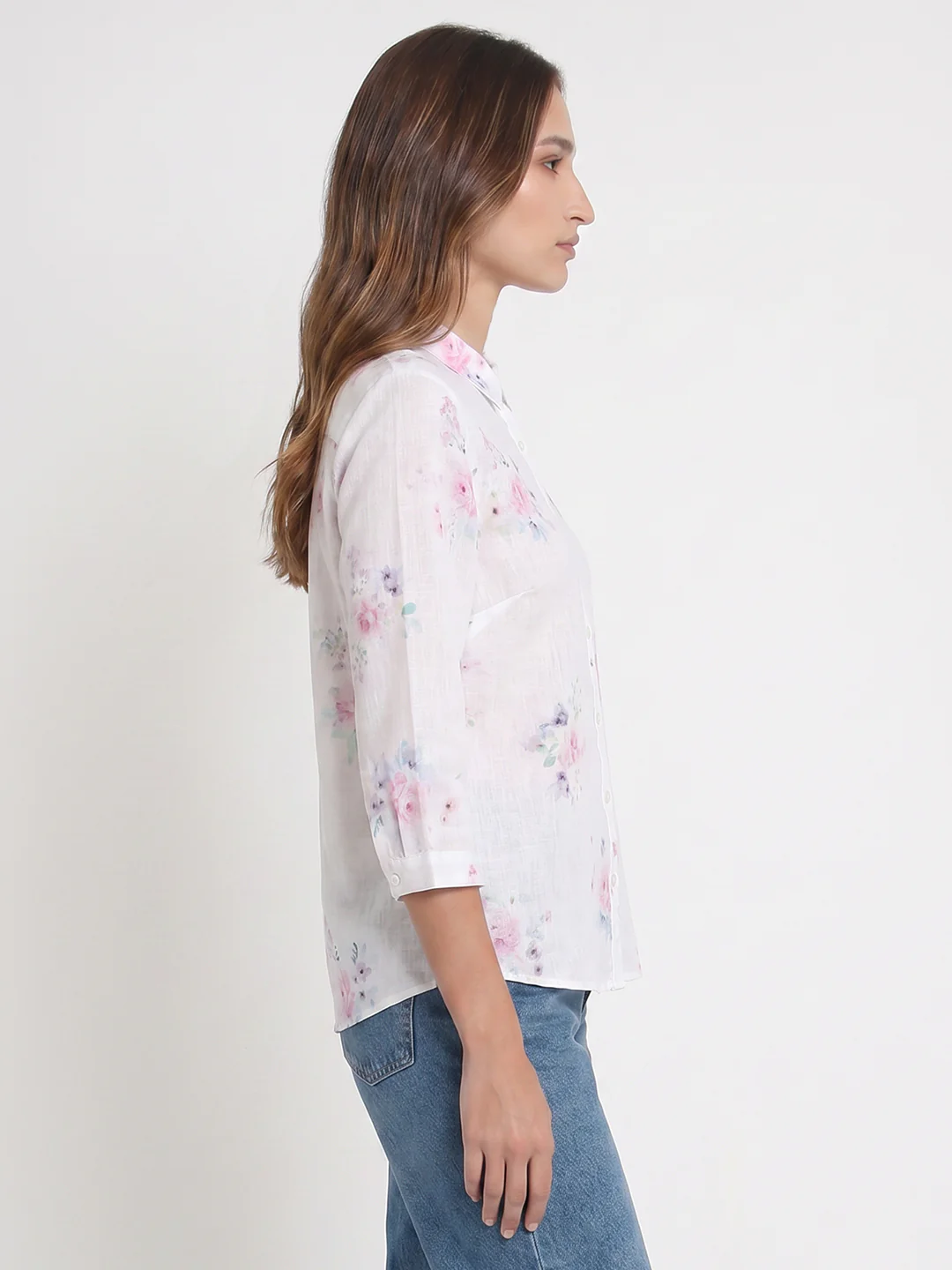 Women Floral Print Shirt - Image 5