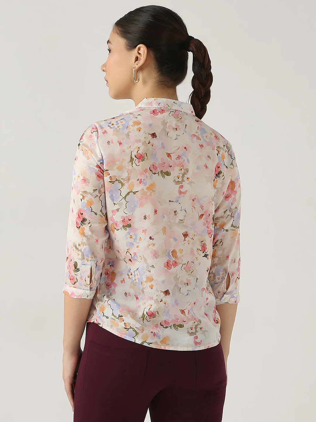 Women Floral Print Shirt - Image 3