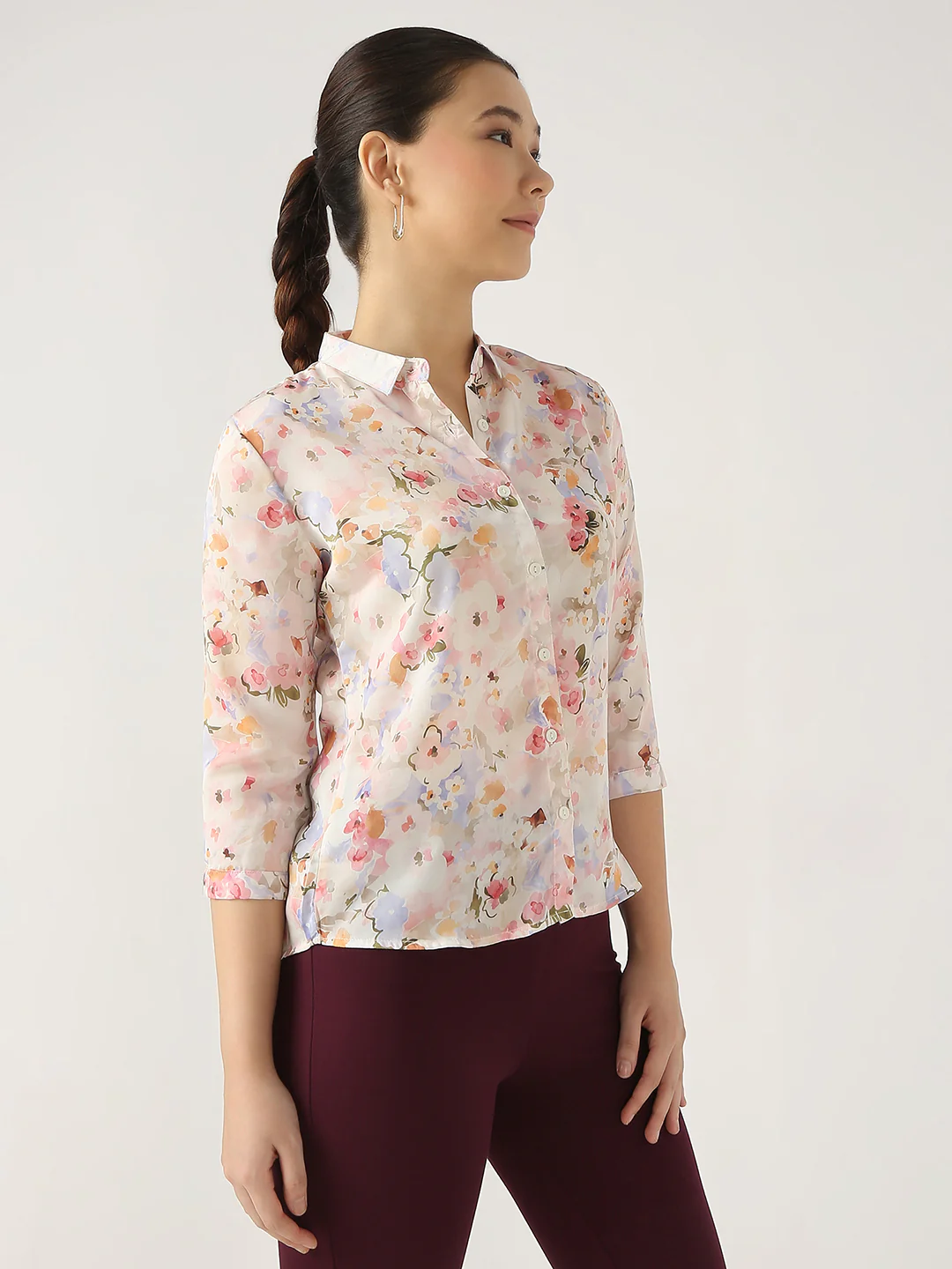 Women Floral Print Shirt - Image 4