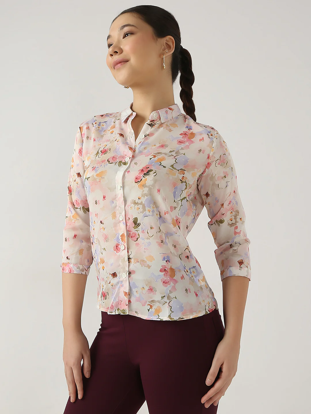 Women Floral Print Shirt - Image 6