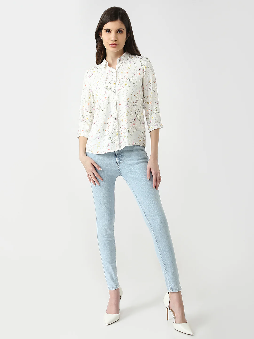 Women Floral Print Shirt - Image 4
