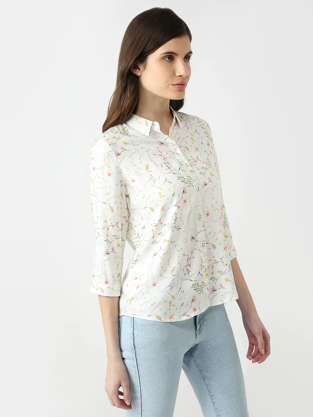 Women Floral Print Shirt - Image 5