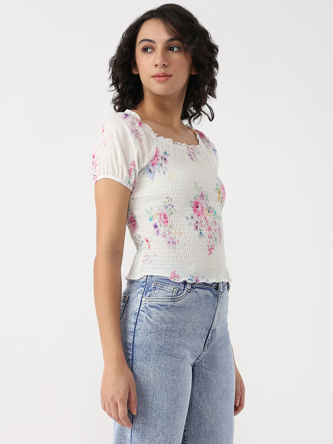 Women Floral Print Top - Image 4