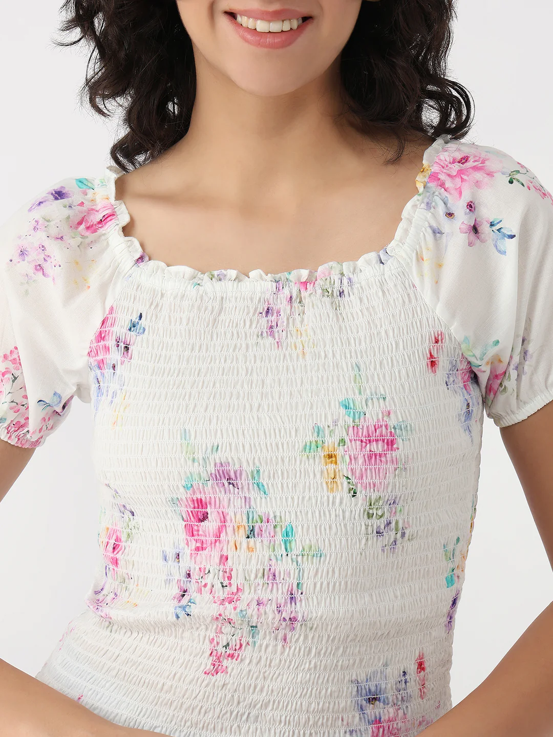 Women Floral Print Top - Image 5
