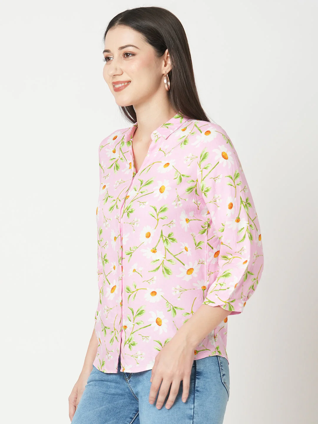 Women Floral Printed Shirt - Image 6
