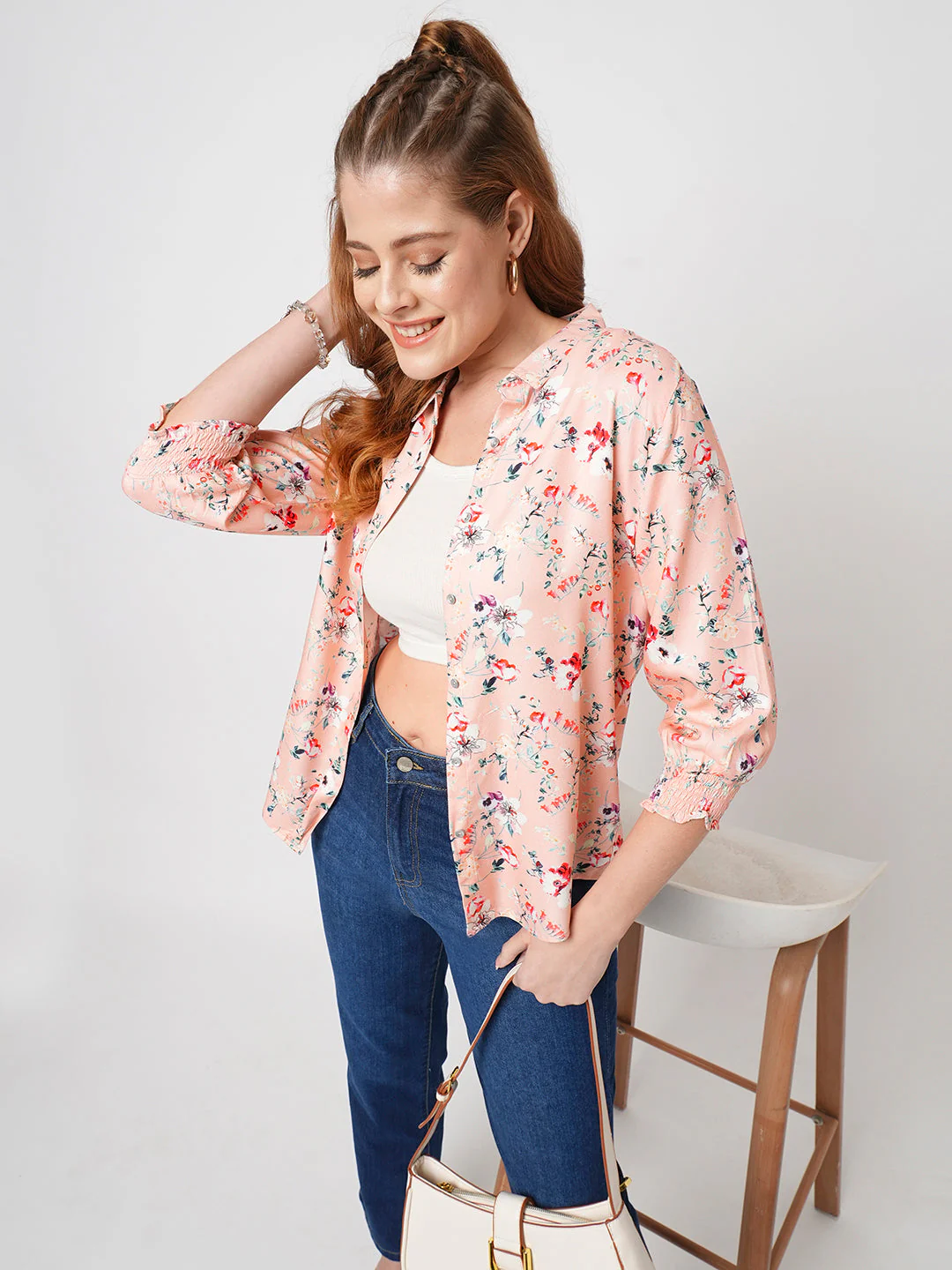 Women Floral Printed Shirt - Image 4