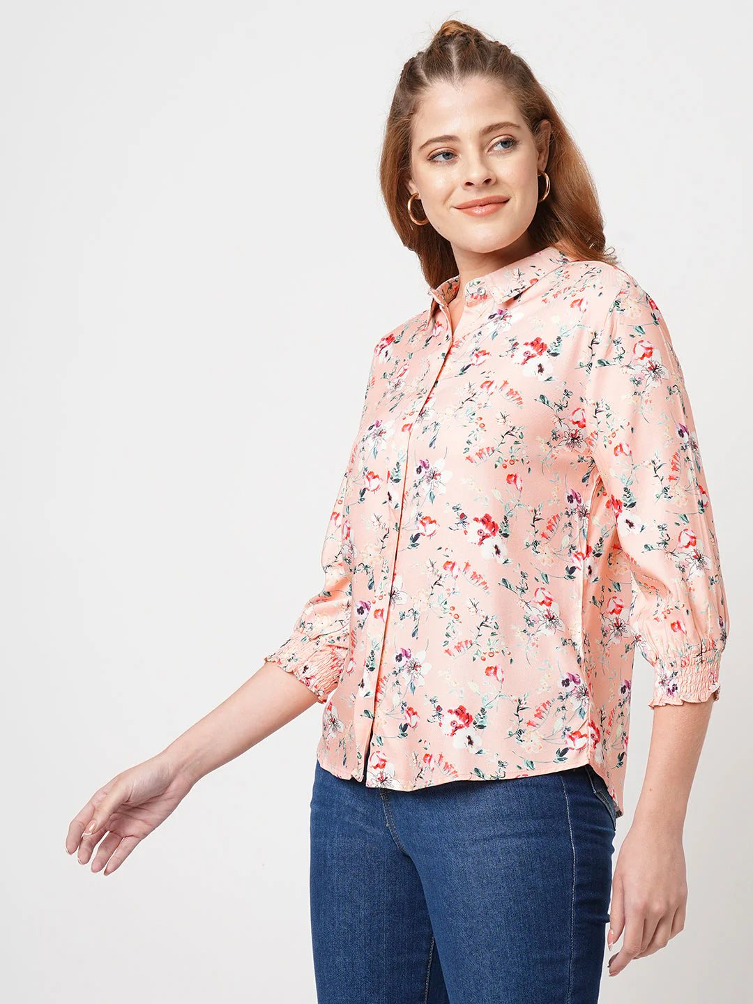 Women Floral Printed Shirt - Image 5