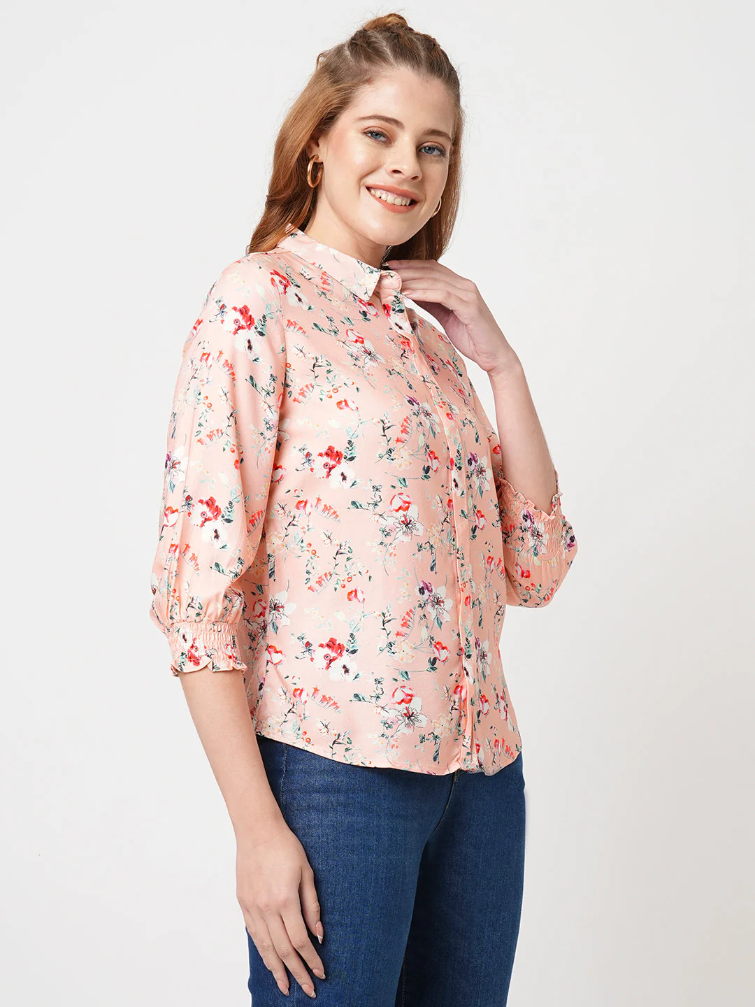 Women Floral Printed Shirt - Image 6