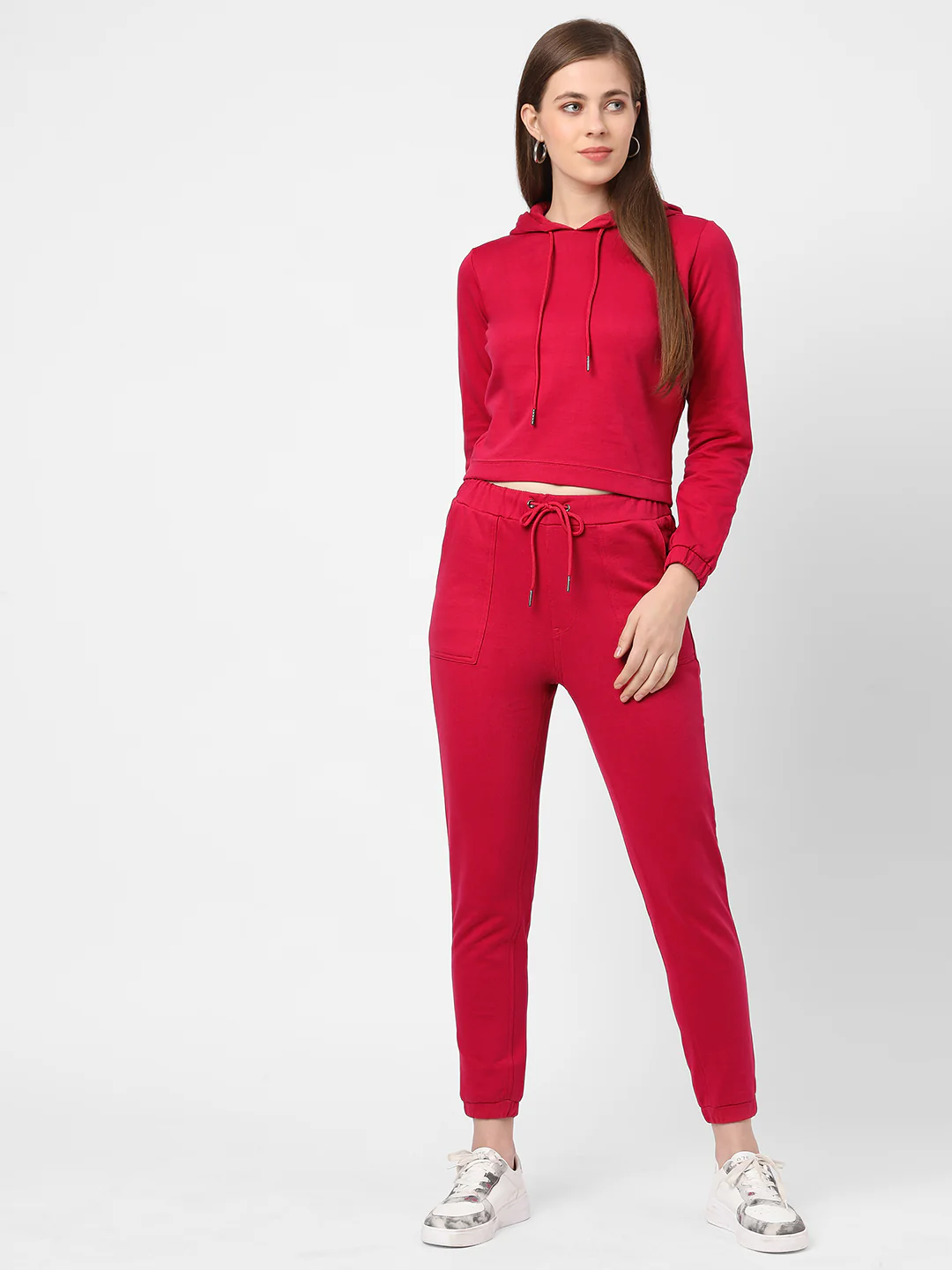 Women Fuchsia Sweatshirt