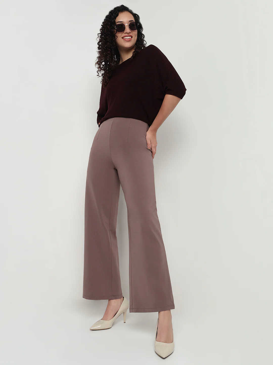 Women G Mouse Wide Leg Treggings - Image 4