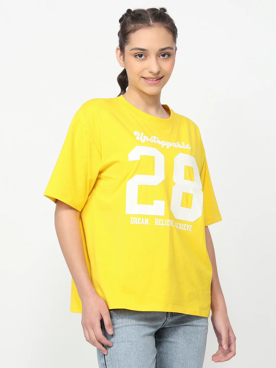Women Golden Sunset Oversized T-Shirt - Image 5