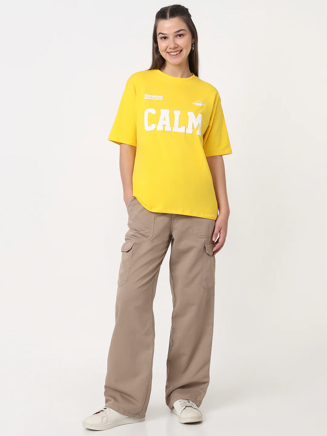 Women Golden Sunset Oversized T-Shirt - Image 4