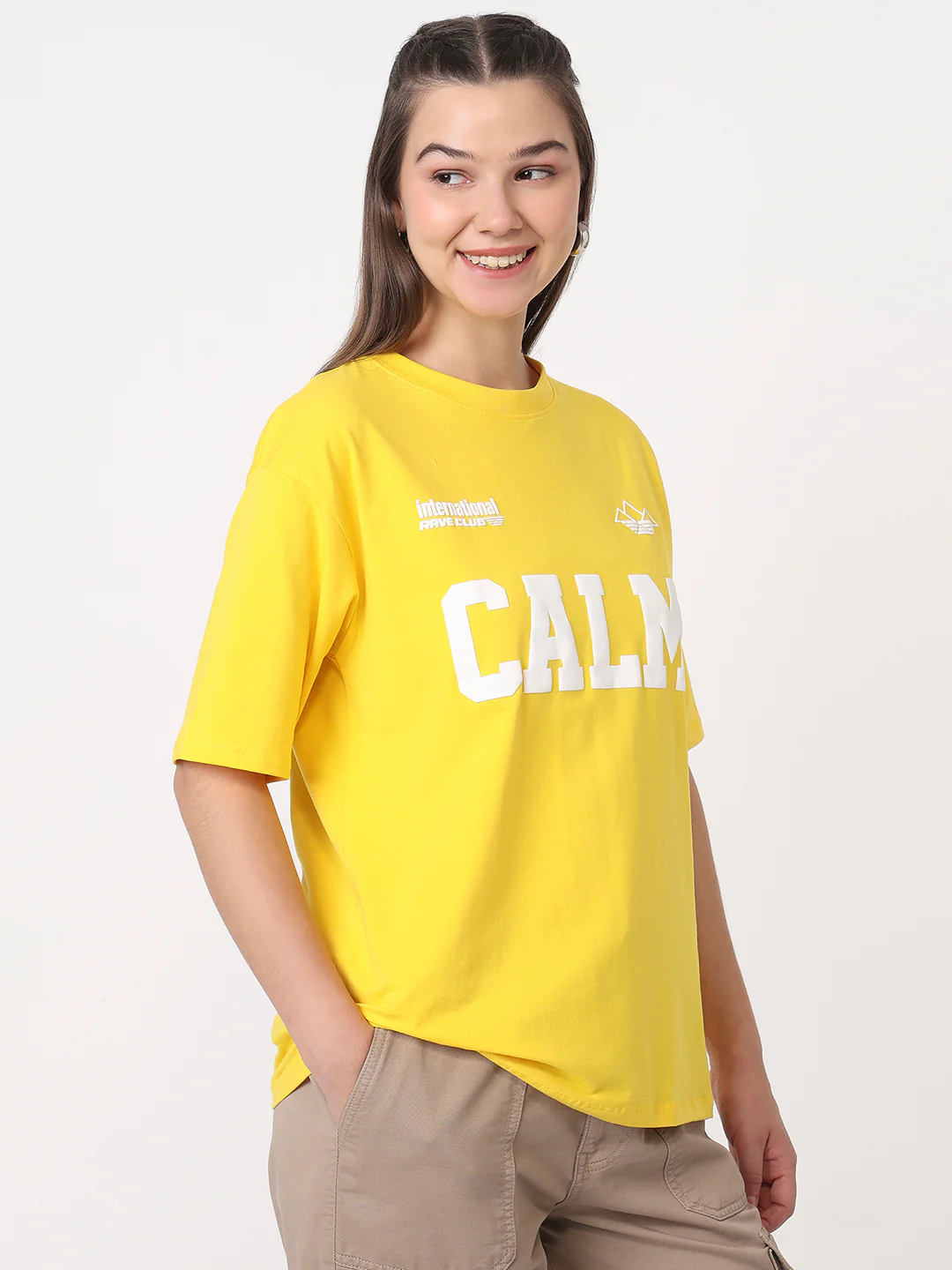 Women Golden Sunset Oversized T-Shirt - Image 5