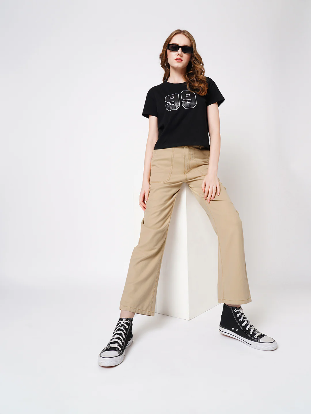 Women Granola High-Rise Straight Fit Jeans