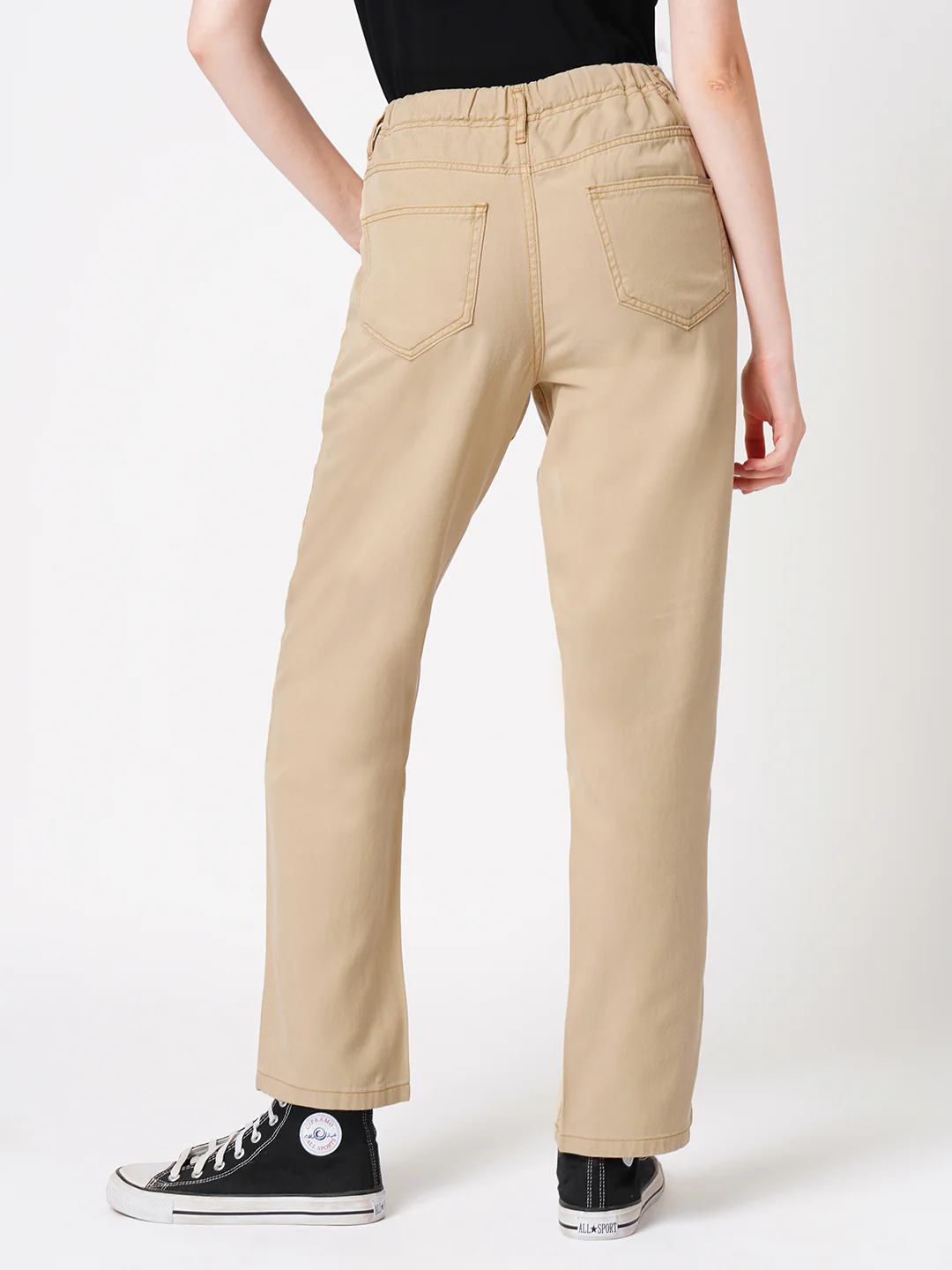 Women Granola High-Rise Straight Fit Jeans - Image 3