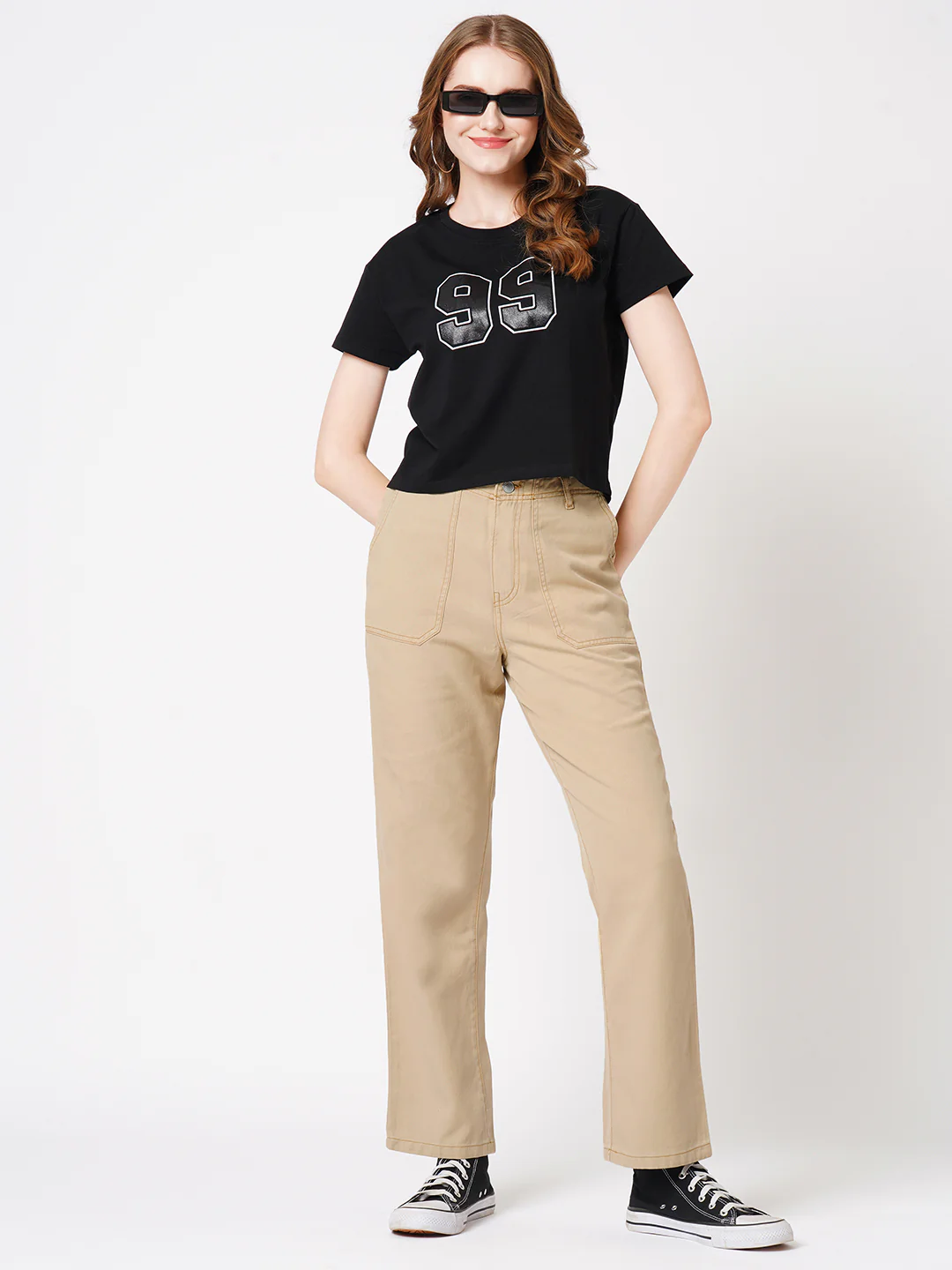 Women Granola High-Rise Straight Fit Jeans - Image 4