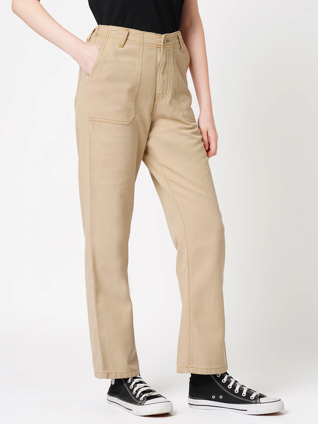 Women Granola High-Rise Straight Fit Jeans - Image 5