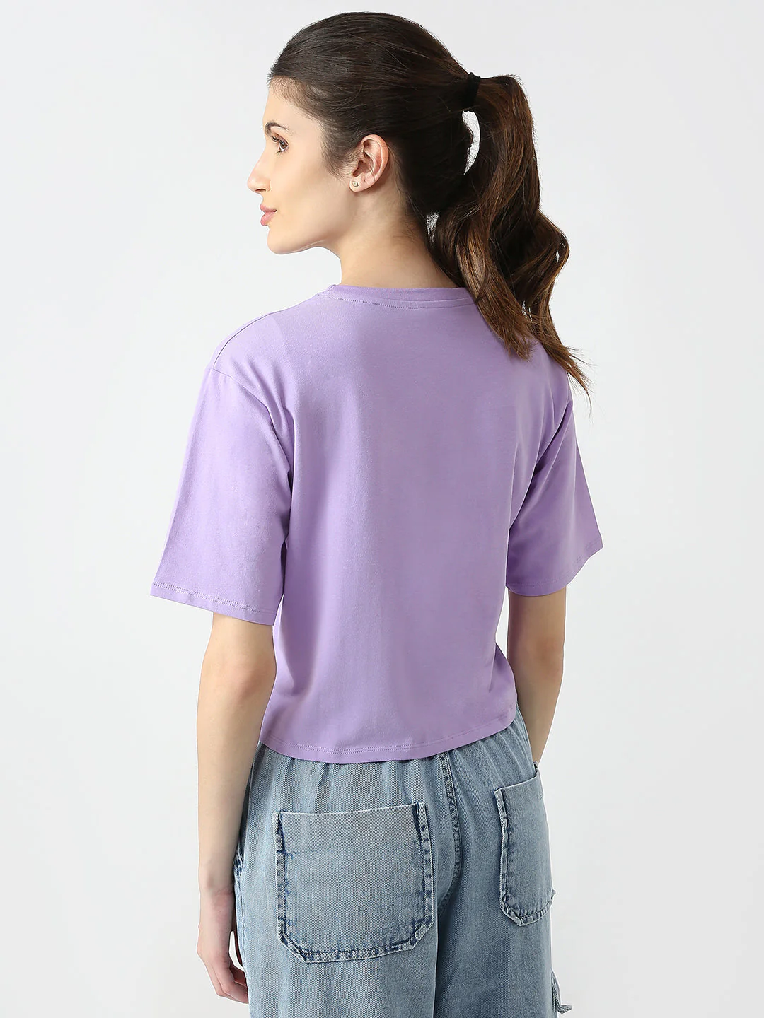 Women Graphic Crop Slim Fit Tees - Image 4