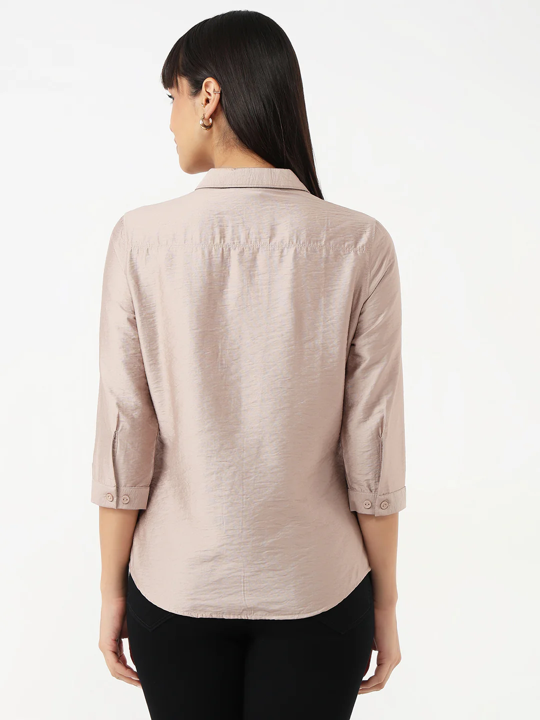Women Gray Daze Slim Shirt - Image 3