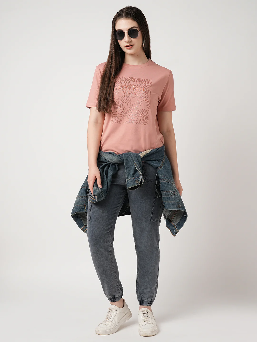 Women Grey Cargo Joggers - Image 4