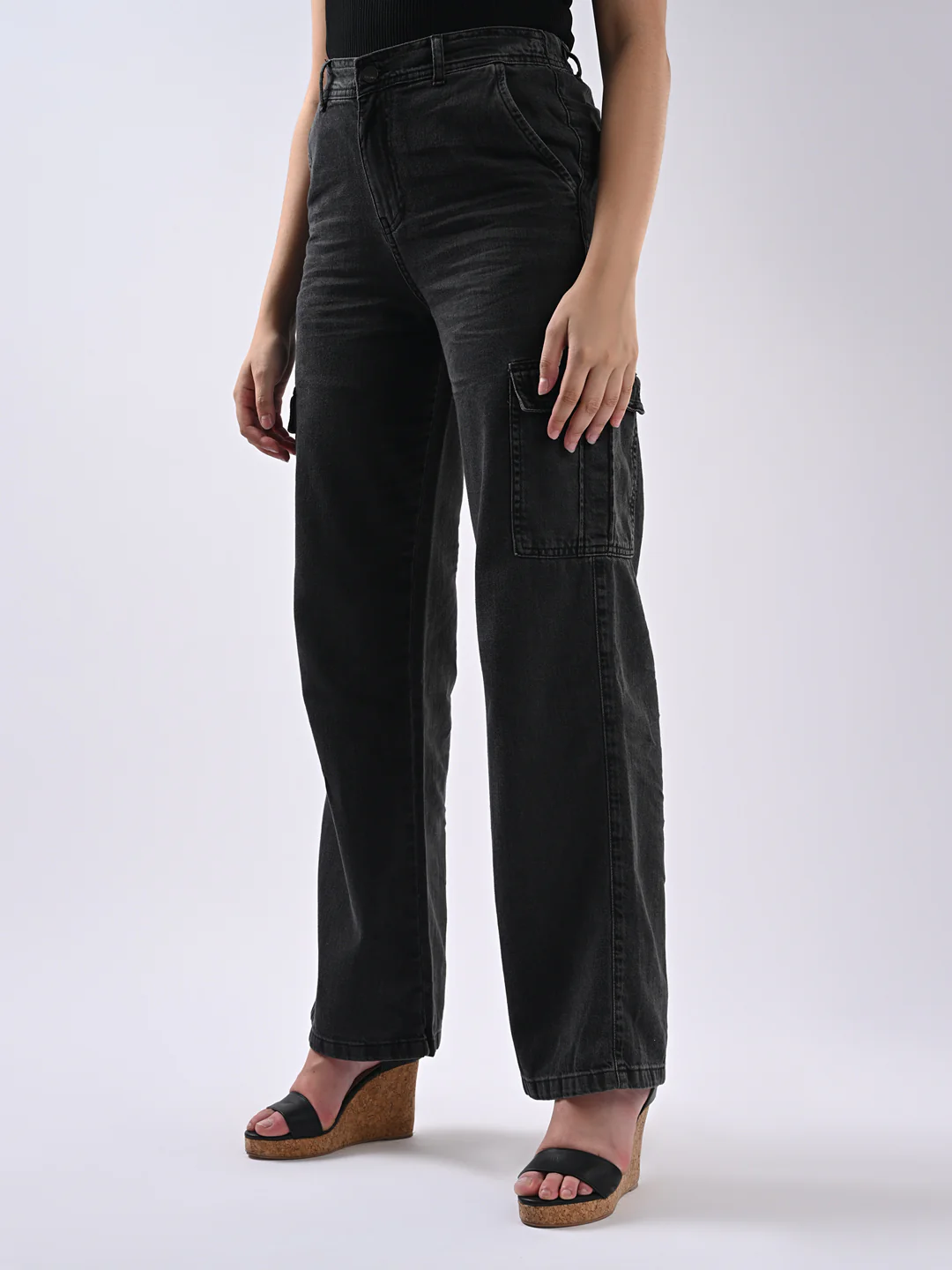 Women Grey Cargo - Image 6
