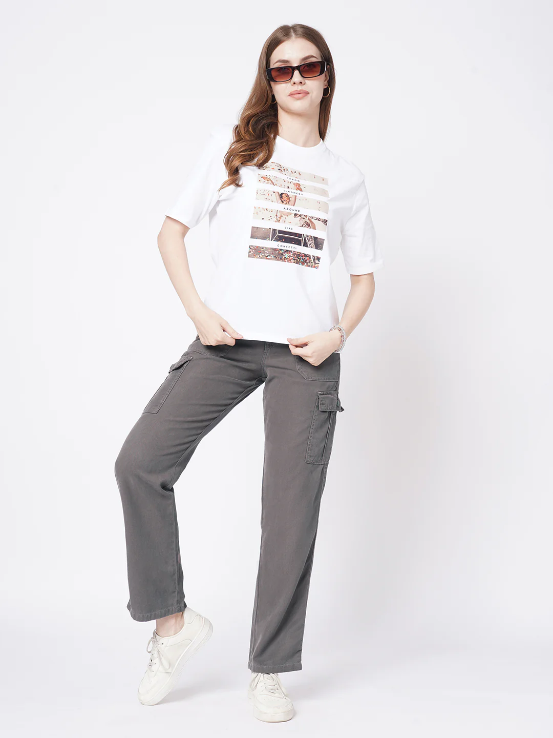Women Grey Cargo - Image 4