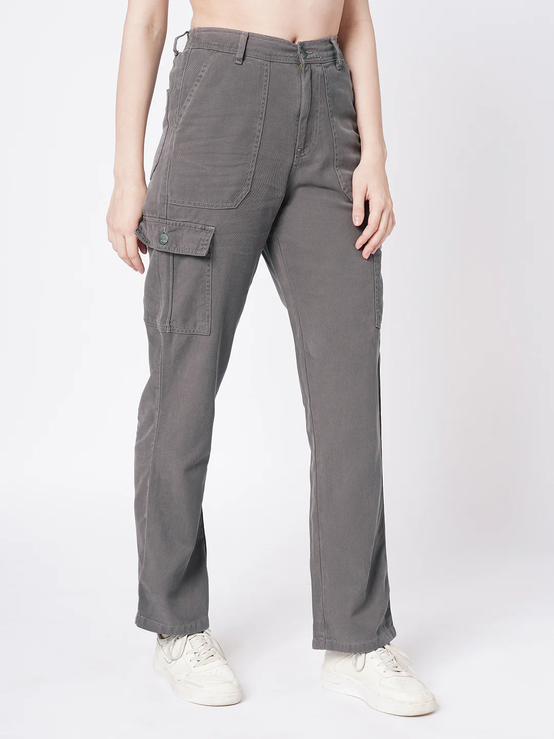 Women Grey Cargo - Image 5