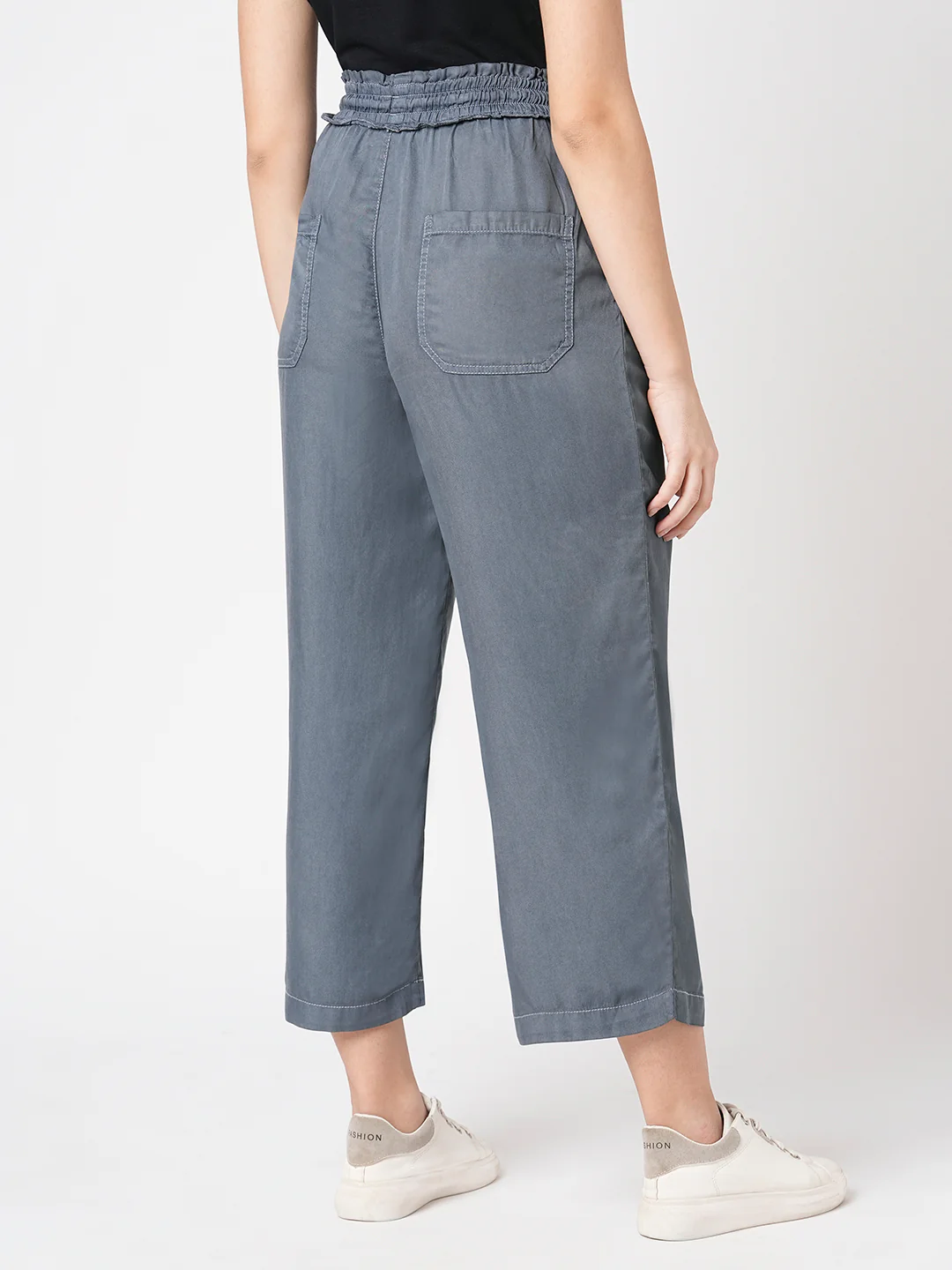 Women Grey Culottes - Image 3