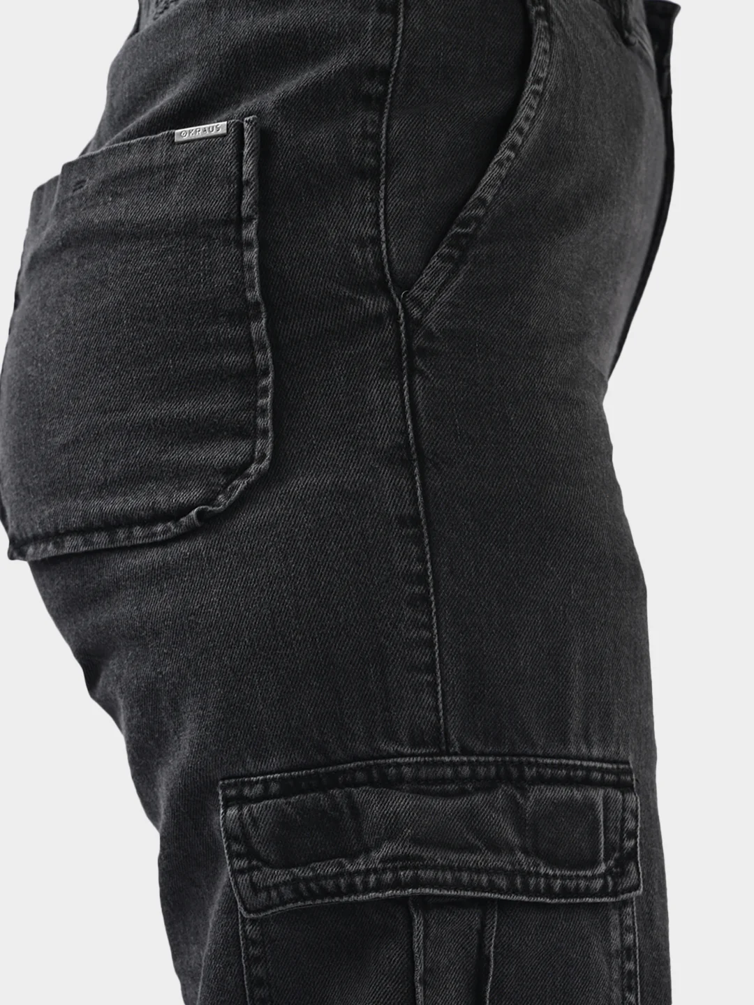 Women Grey High-Rise Cargo - Image 3