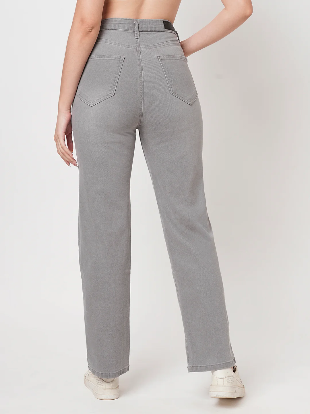 Women Grey High-Rise Loose Straight Fit Jeans - Image 3