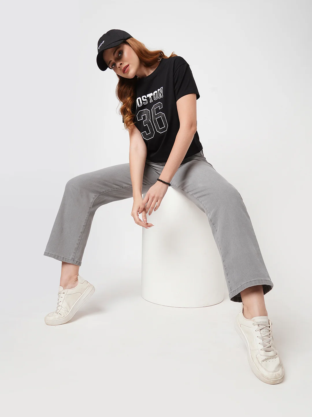 Women Grey High-Rise Loose Straight Fit Jeans - Image 4